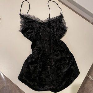 Black Velvet Lace Cami